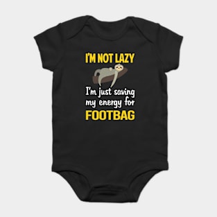 Funny Lazy Footbag Hacky Sack Sacker Baby Bodysuit